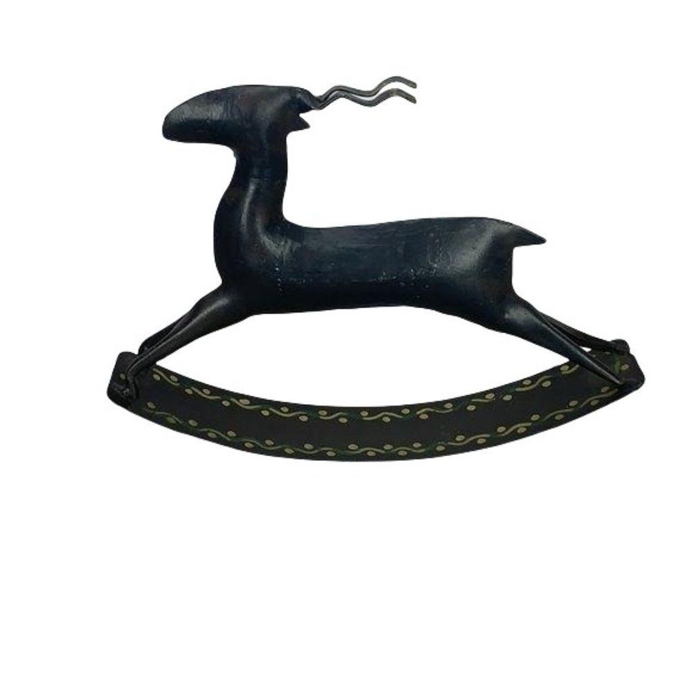 Metal Rocking Antelope Home‎ Decor Piece table top christmas statement piece